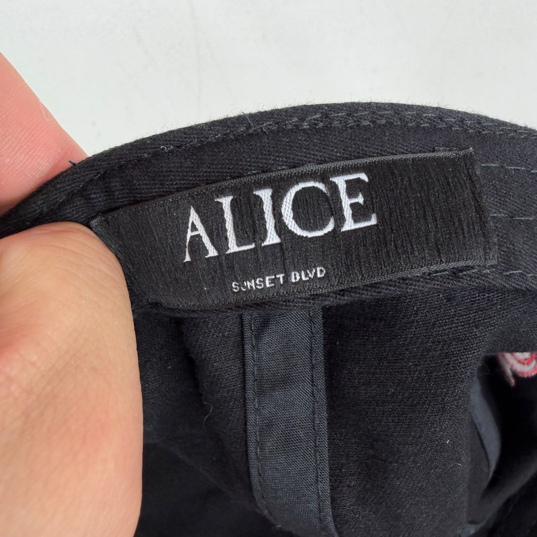 424 Alice Hollywood Double Layer Black Hat