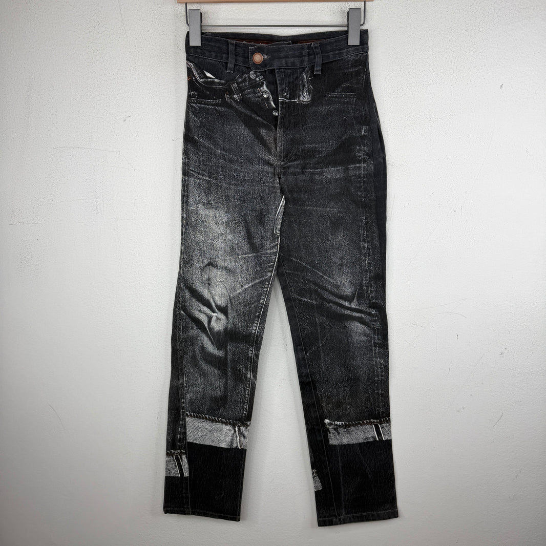 JPG Slim Trompe Printed Denim Jeans