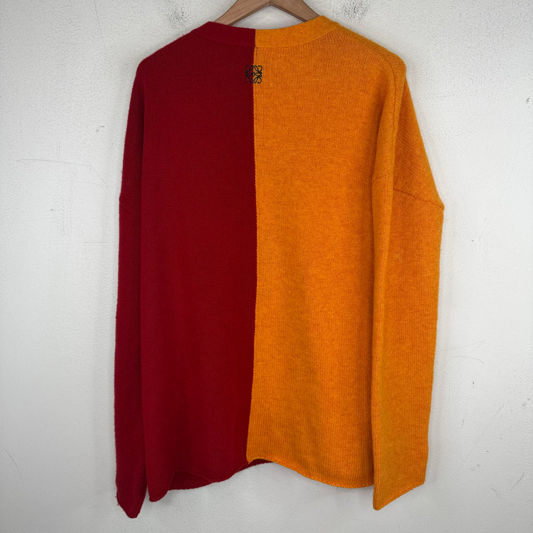 Loewe Split Orange/Red Cardigan