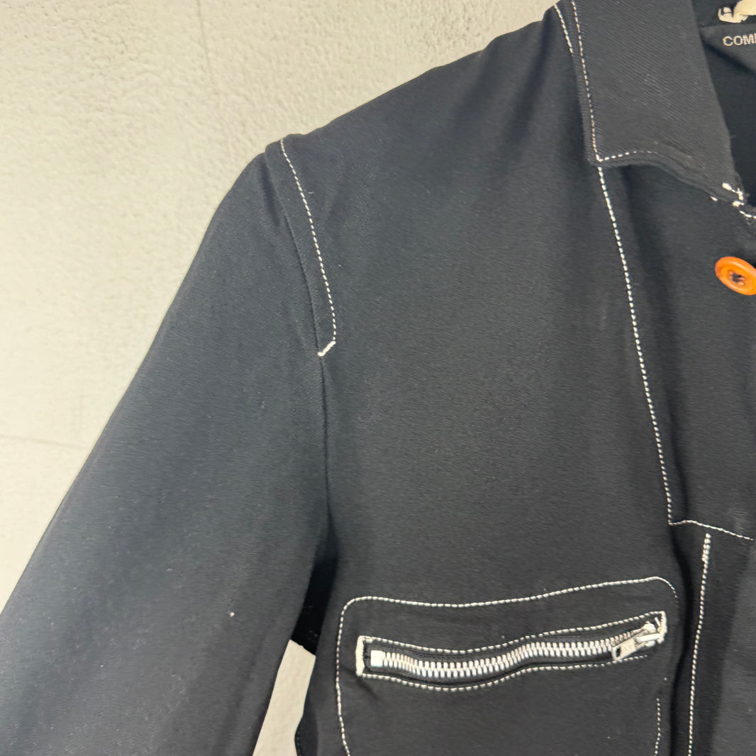 CDG Homme Plus Contrast Stitch Romper Button Up