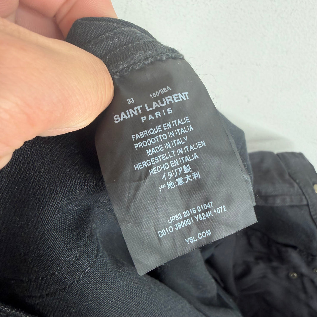 Saint Laurent Waxed D-02 Jeans