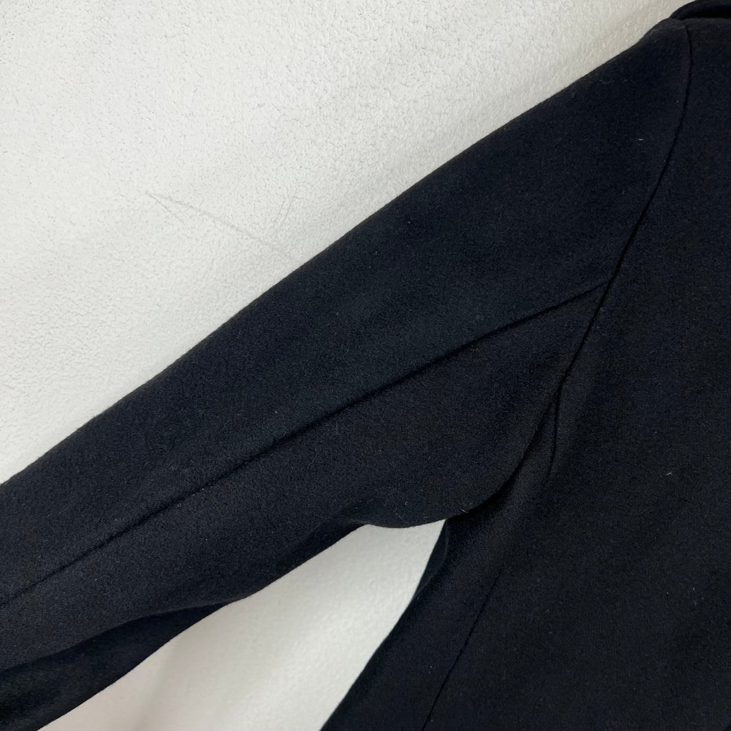 Saint Laurent Button Up Wool Coat