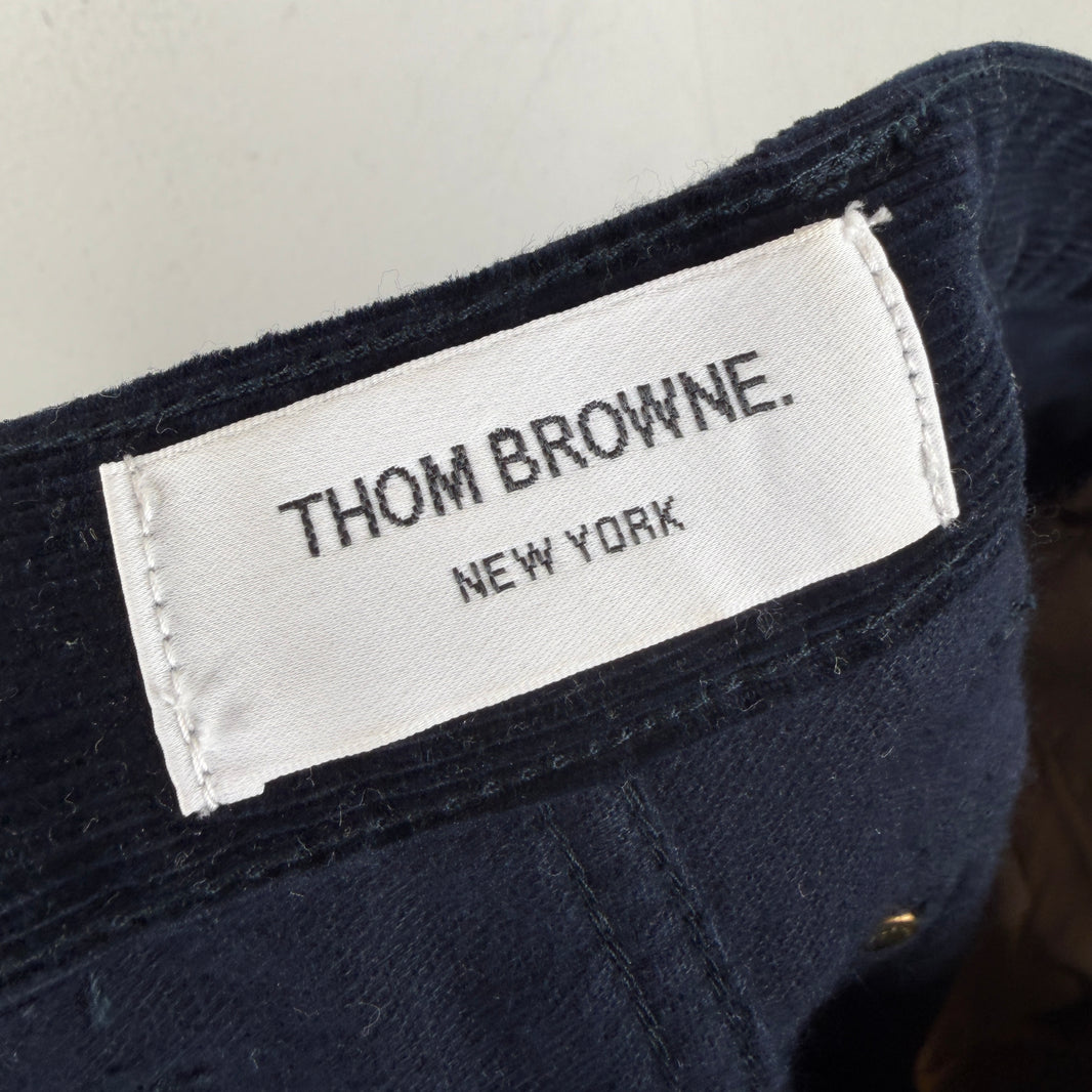 Thom Browne Navy Corduroy Trousers