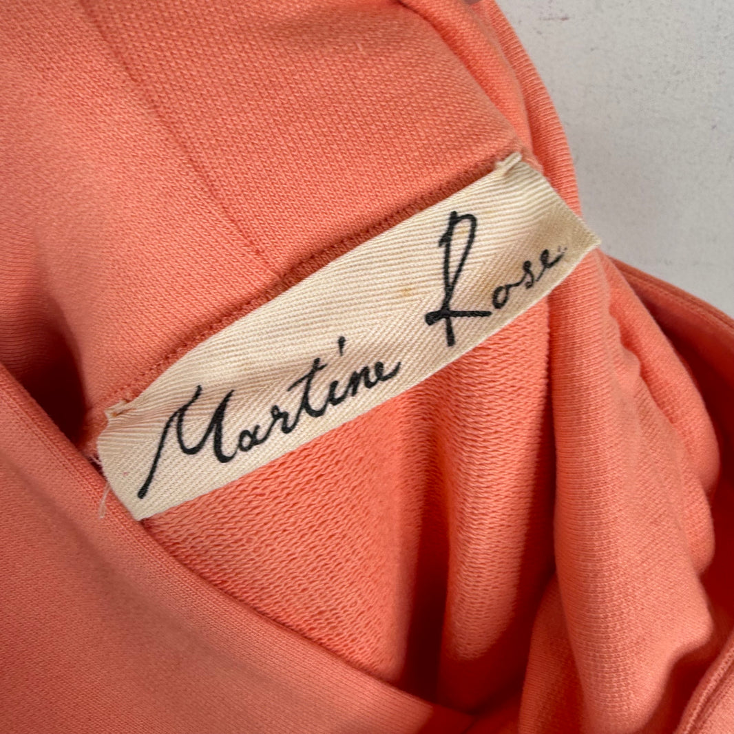 Martine Rose Peach Logo Cinch Hoodie