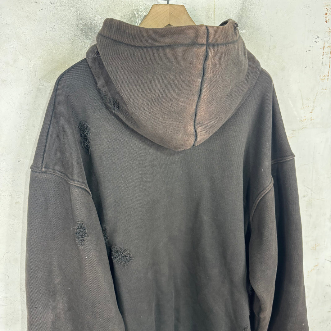 Thug Club Distressed Faded Logo Hoodie