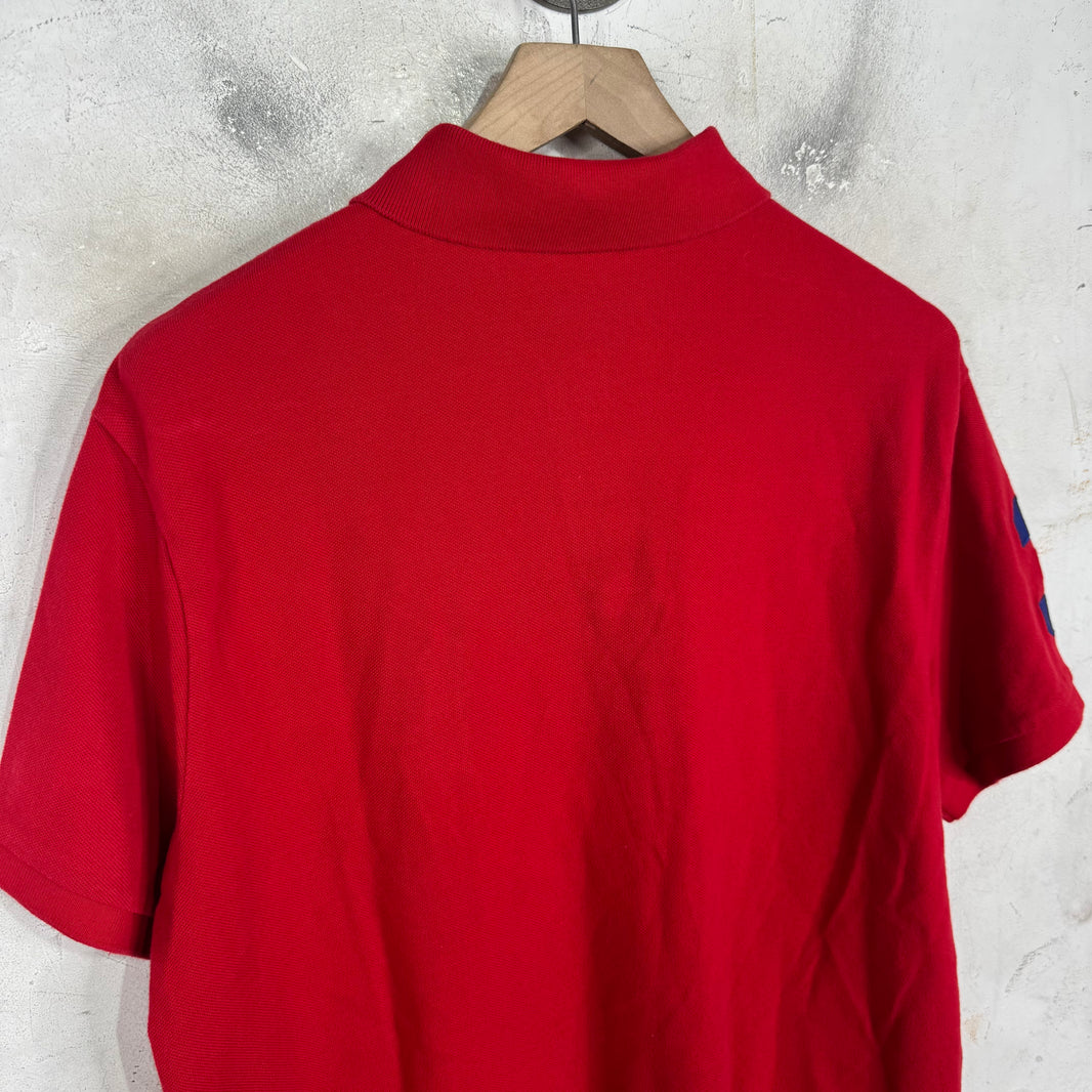 Ralph Lauren Red/Blue #3 Pony Polo