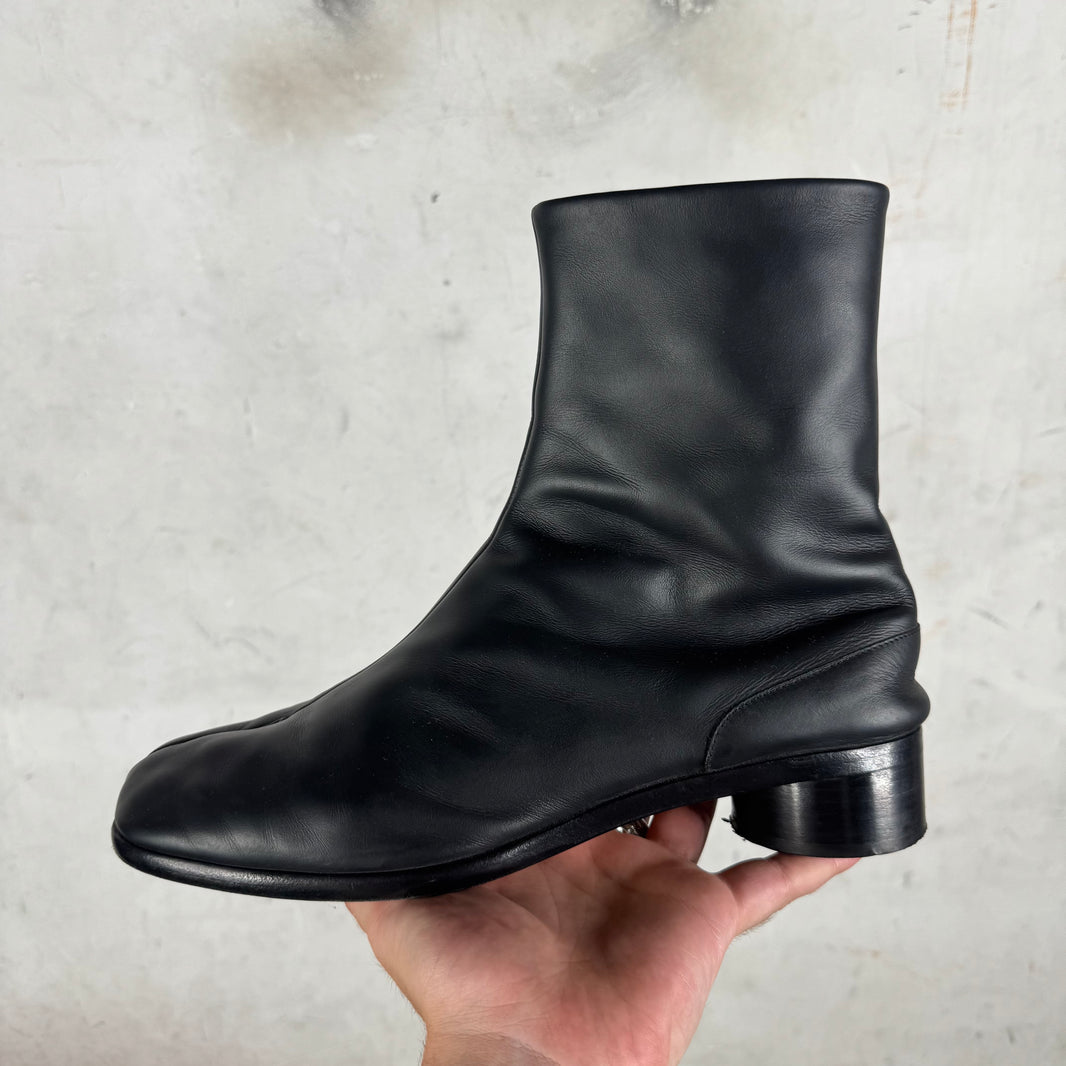 Margiela Leather Tabi Heeled Boots