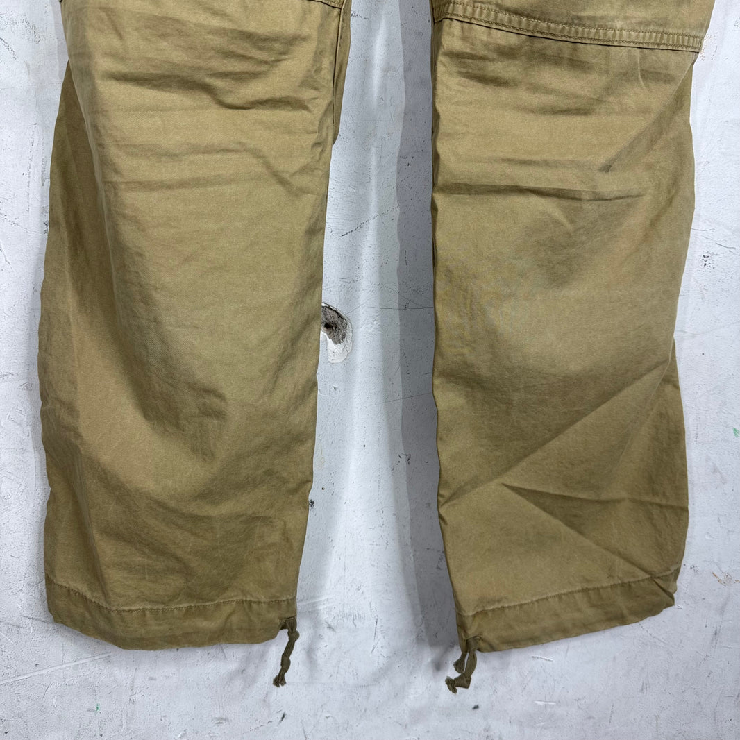 RRL Heavy Tan Zippered Cargos