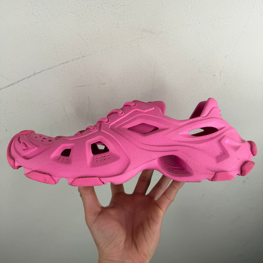 Balenciaga Pink Lace Up HD Sneakers