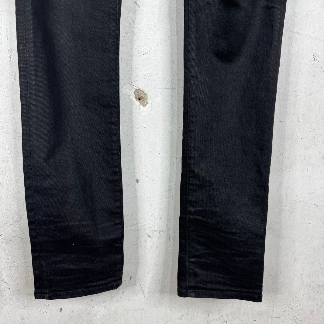 Saint Laurent Black Waxed D03 Jeans