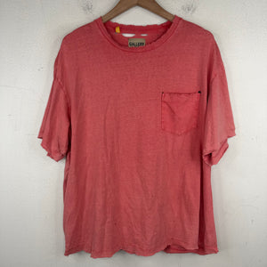 Gallery Dept Red Washed Distressed Pocket T-Shirt