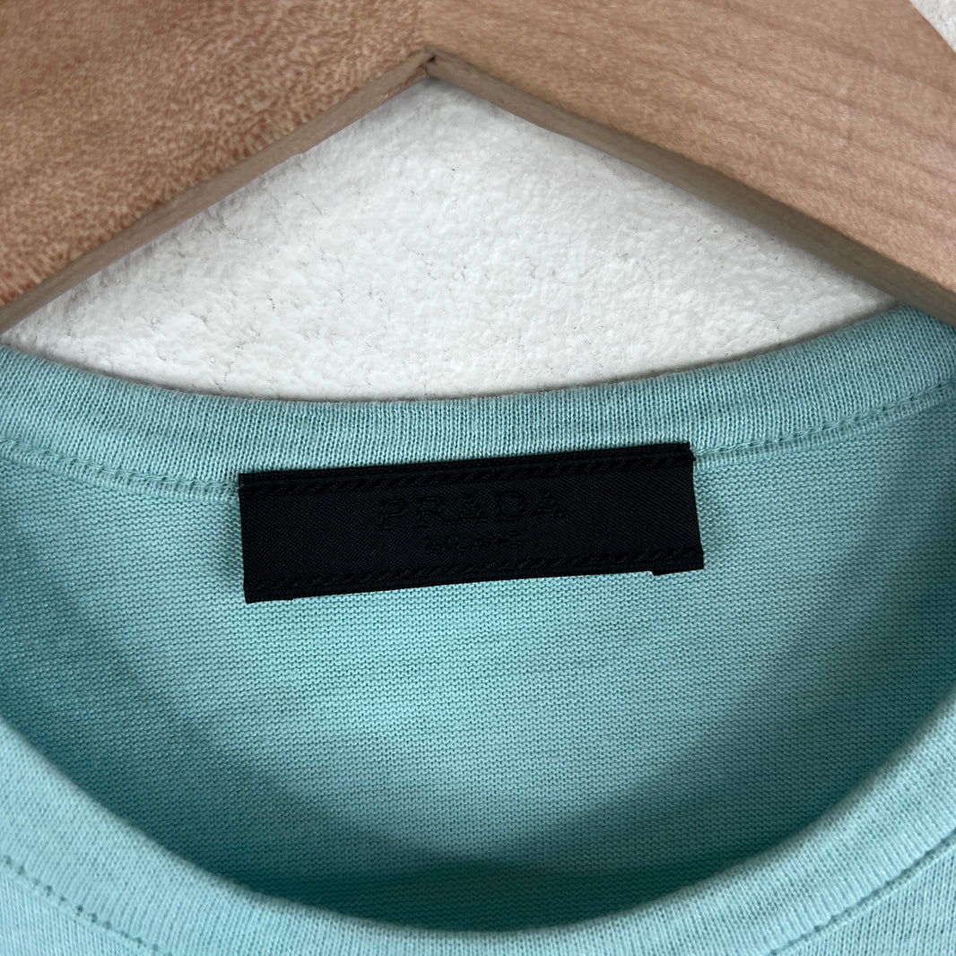 Prada Blue Basic T-Shirt
