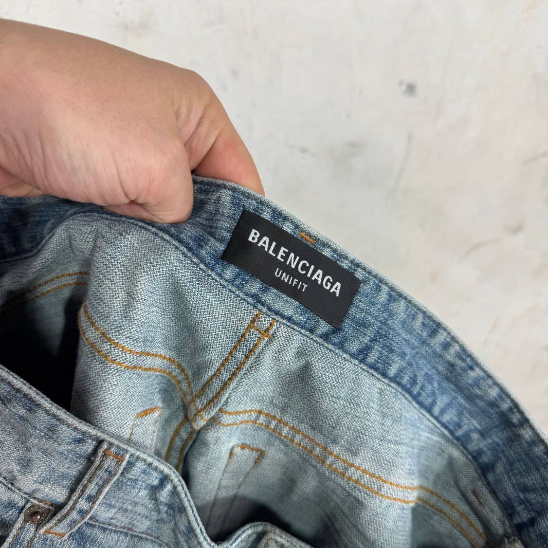 Balenciaga Flannel Attachment Jeans