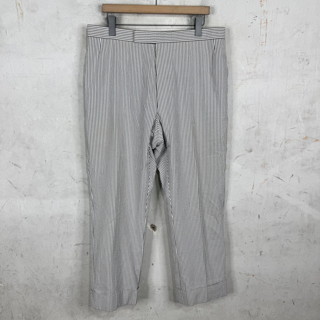 Thom Browne Striped Seersucker 2 Piece Suit
