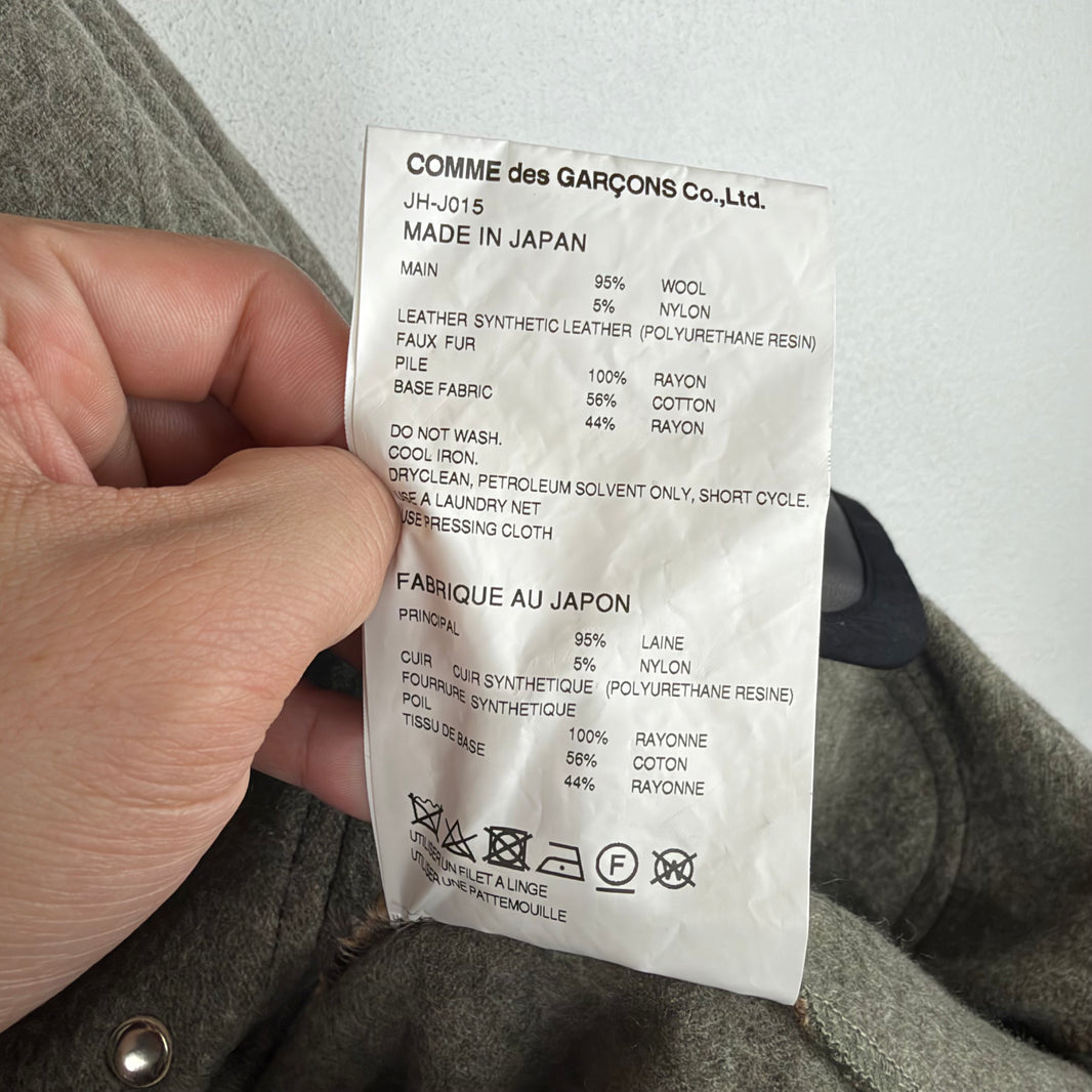 CDG Junya Watanabe Cheetah Studded Cardigan