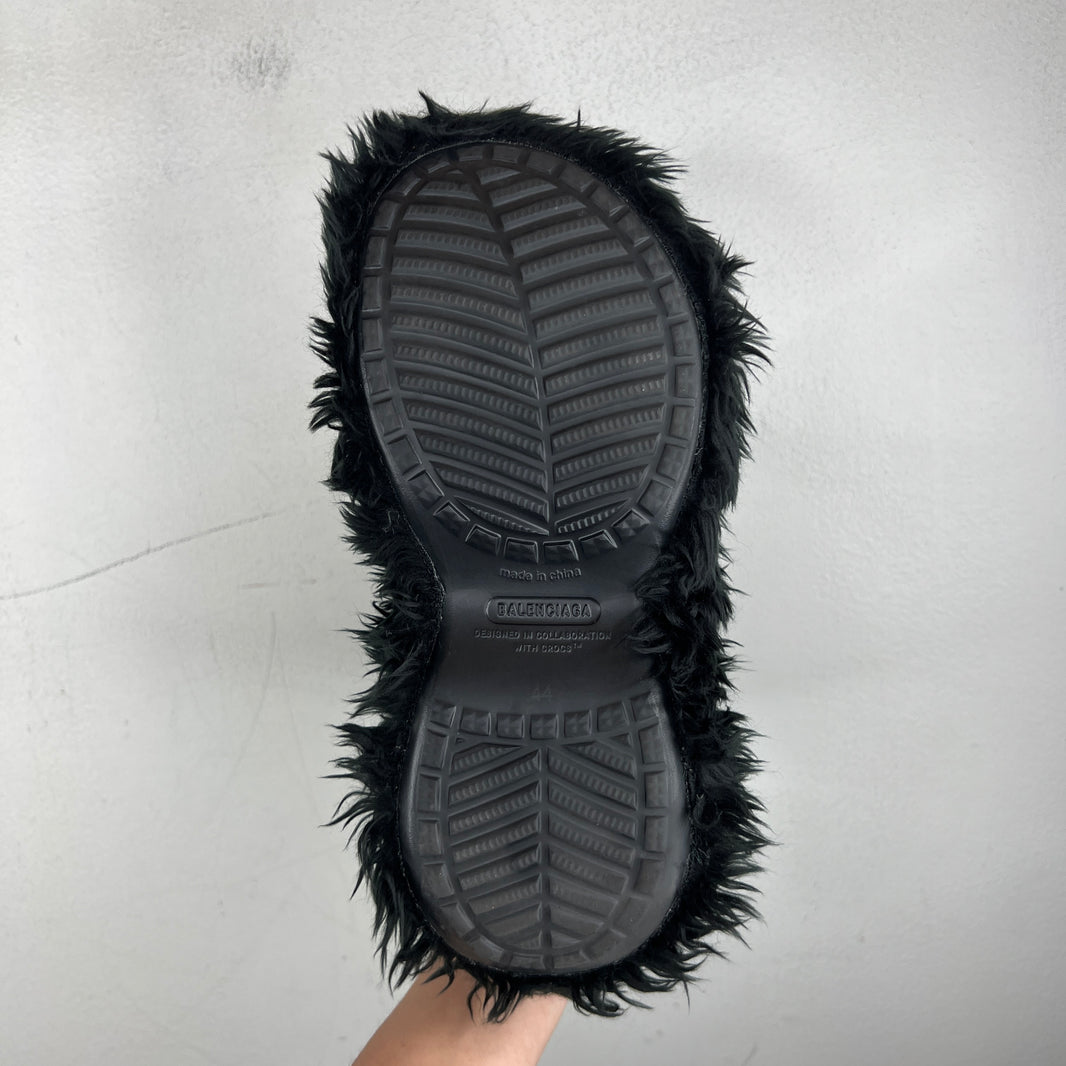 Balenciaga Fur Croc Boots