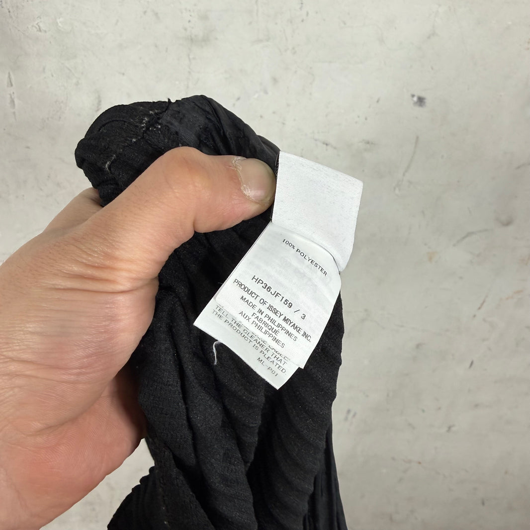 Issey Miyake Black Loose Pleates Pants