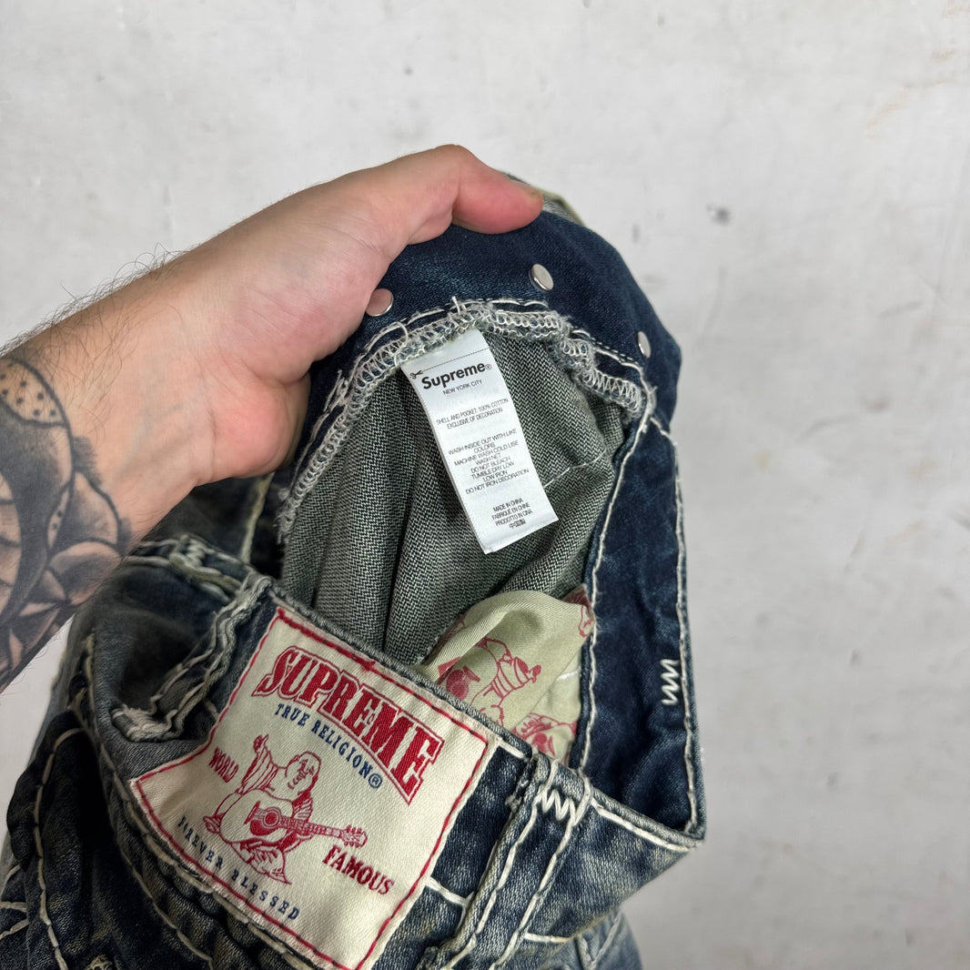 Supreme x True Religion Patchwork Cargo Jeans