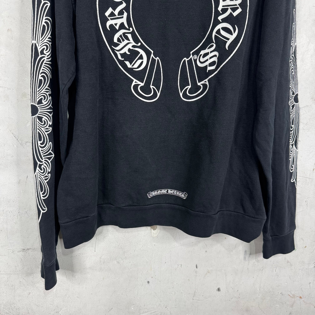 Chrome Hearts Floral Horseshoe Hoodie