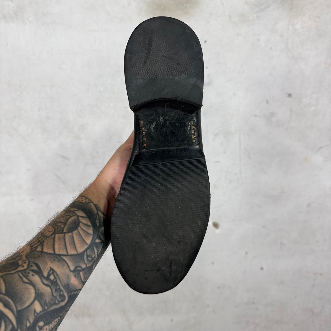 Guidi Black Leather Back Zip Boots