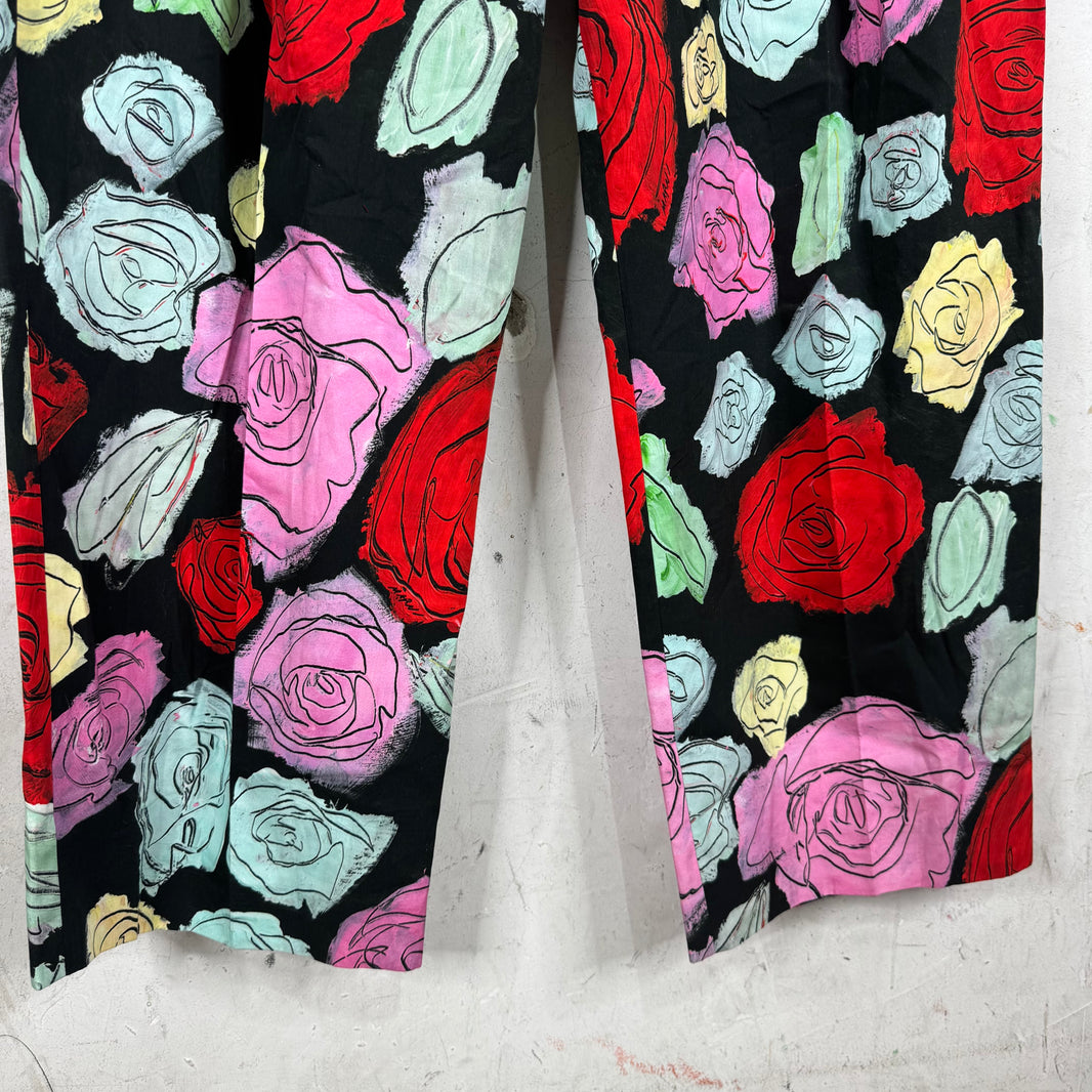 Marni Floral Pleated Loose Trousers