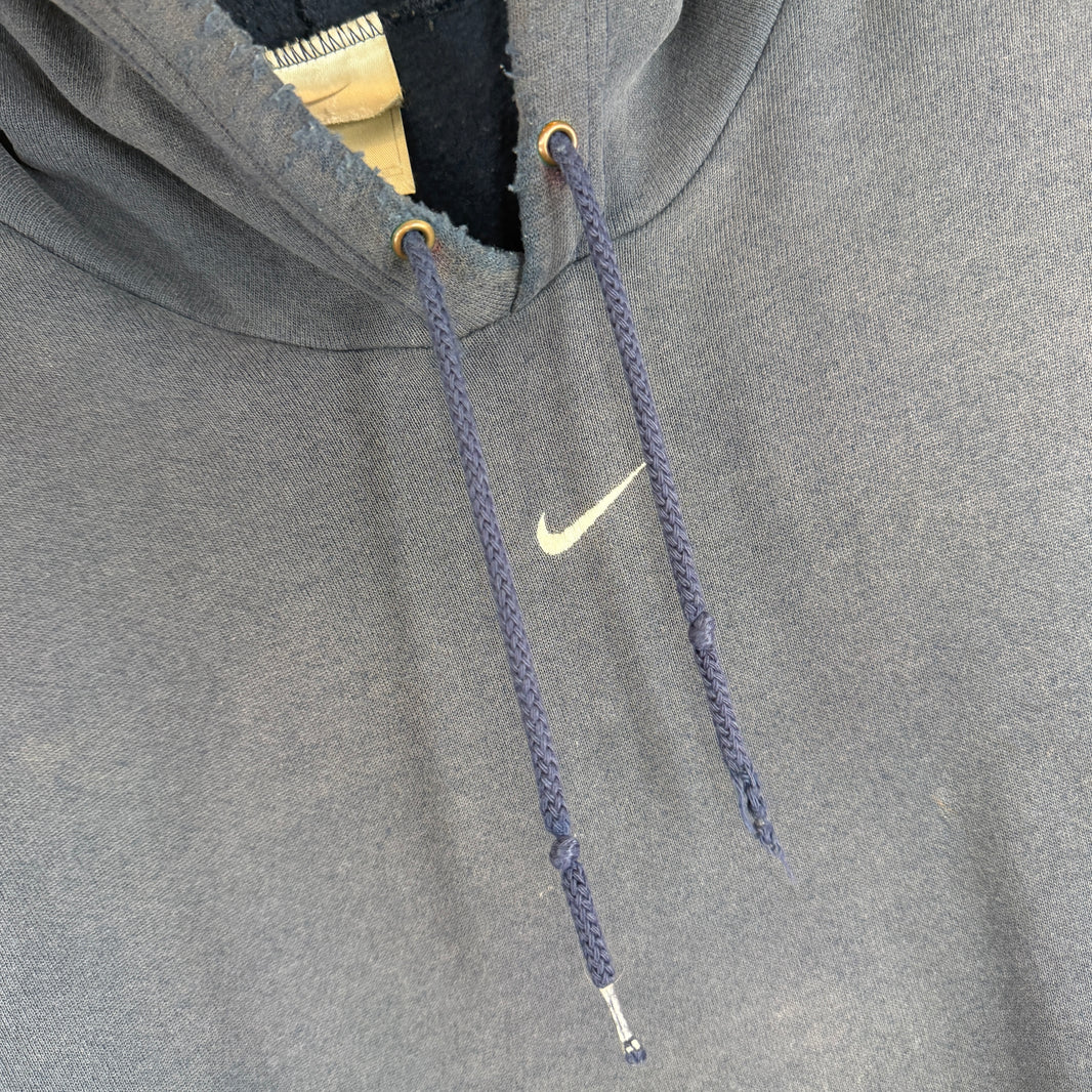 Vintage Nike Center Swoosh Navy Hoodie