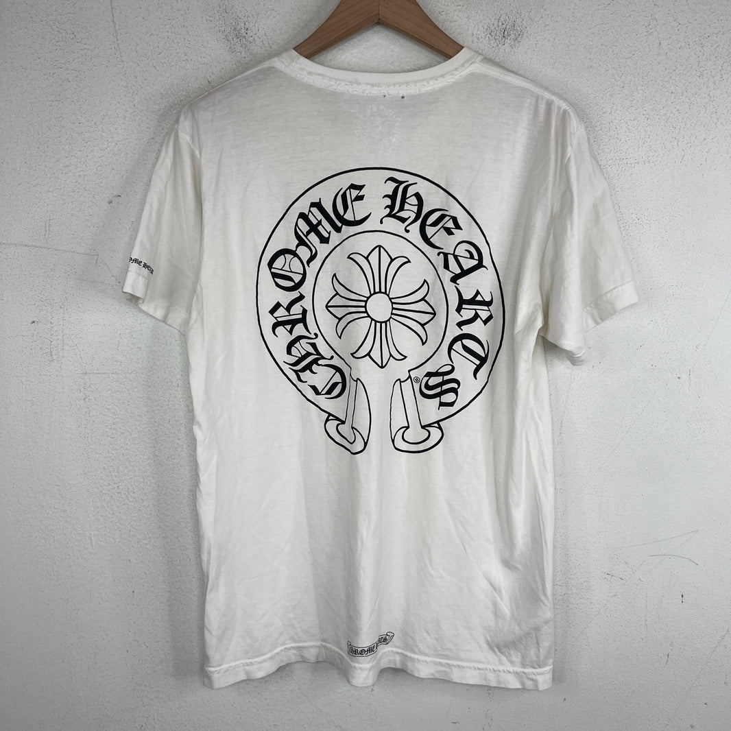 Chrome Hearts White Horseshoe T-Shirt