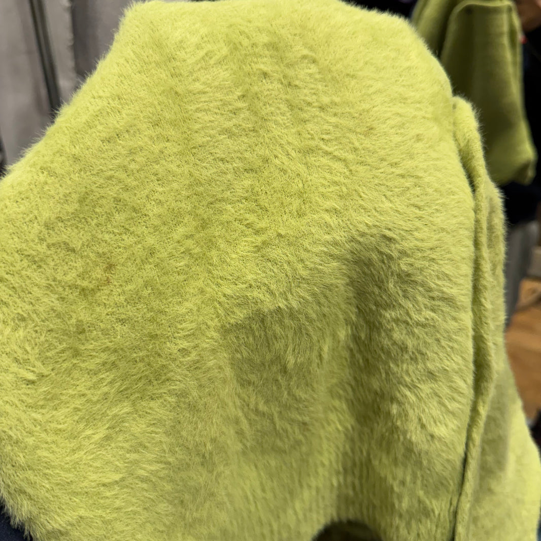 Stussy Green Shaggy Cardigan