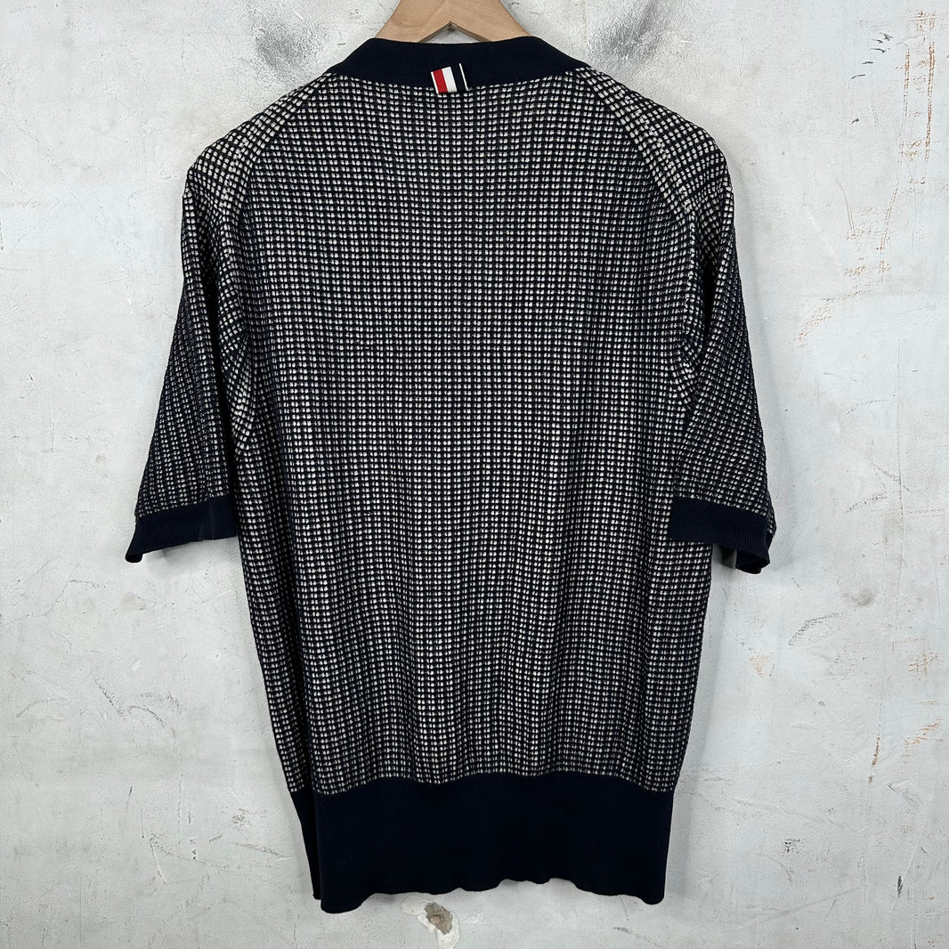 Thom Browne Navy S/S Cardigan