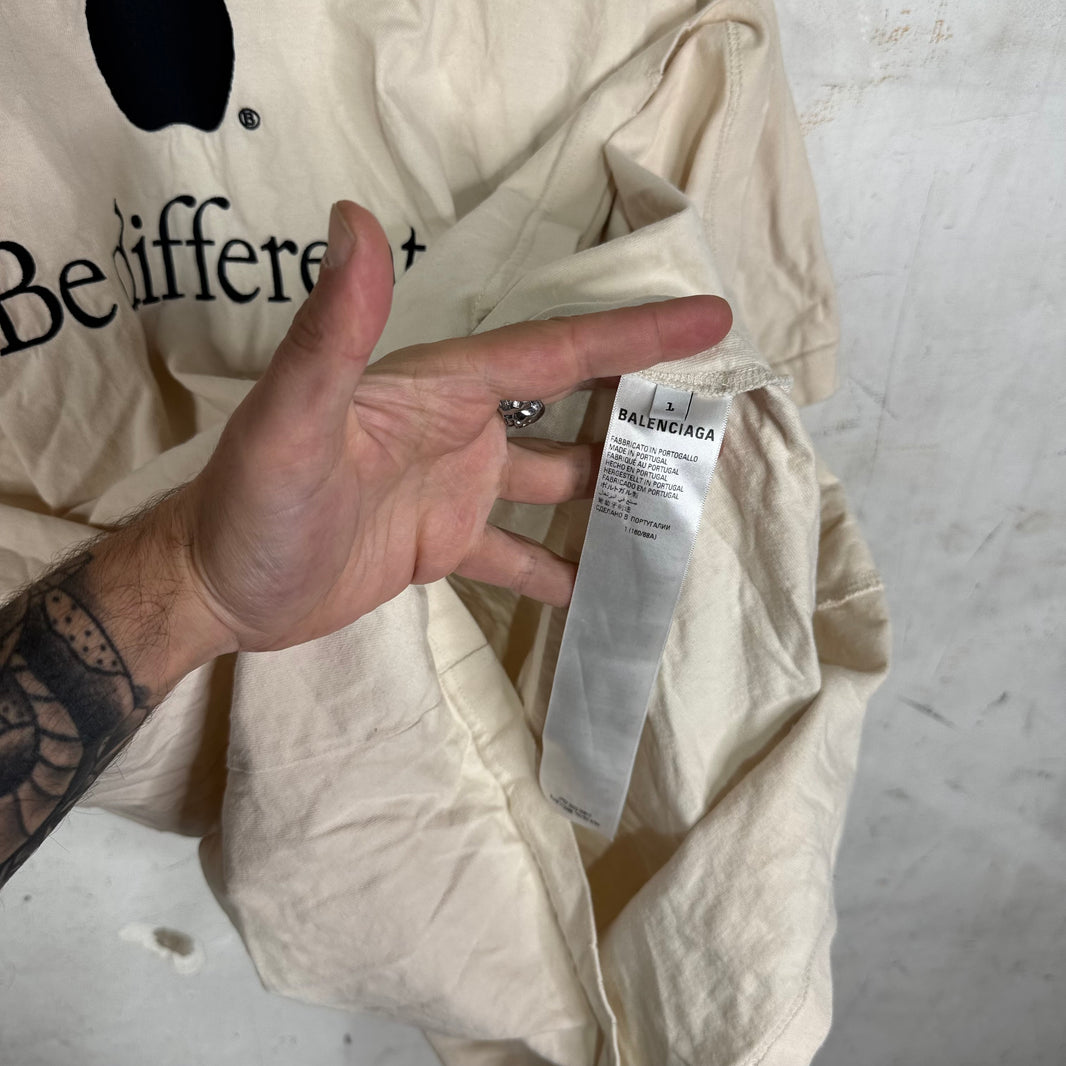 Balenciaga Beige Be Different T-Shirt