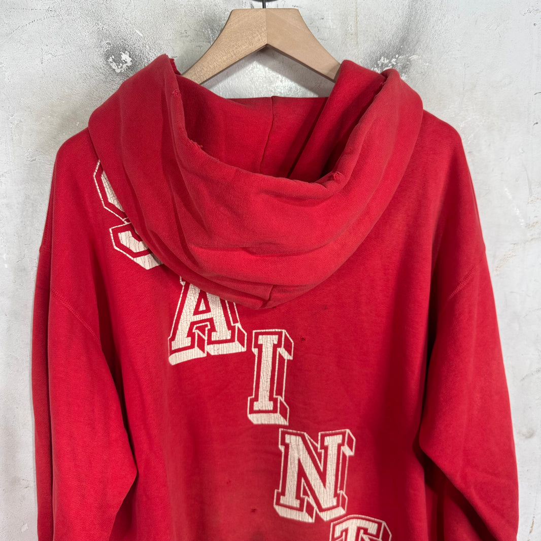 Saint Michael Angel Distressed Hoodie
