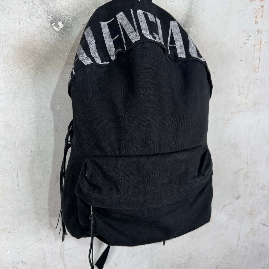 Balenciaga Canvas Logo Backpack