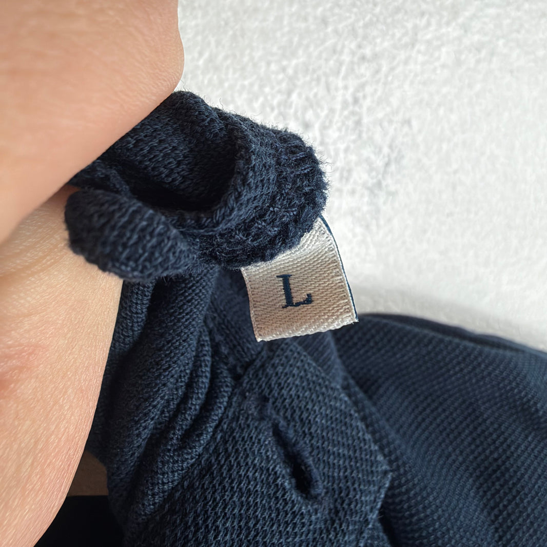 Moncler Navy Logo Polo Shirt