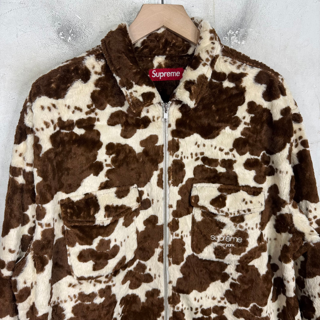 Supreme Faux Cow Print Overshirt