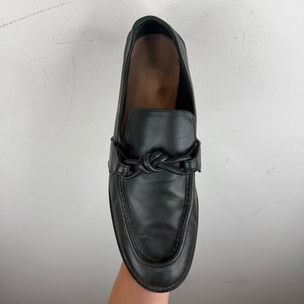 Bottega Veneta Green Astaire Loafers