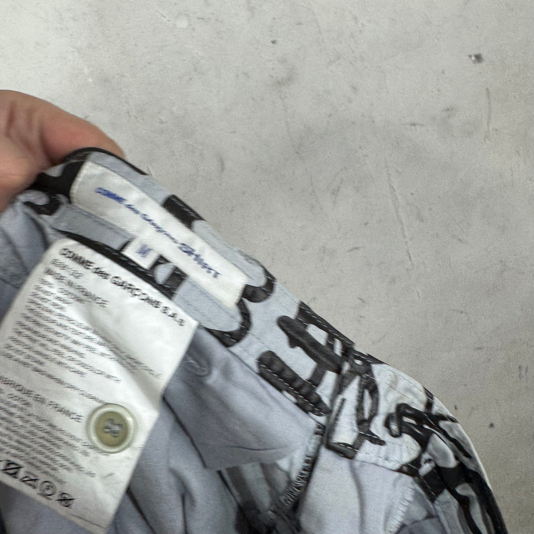 CDG Printed Script Trousers