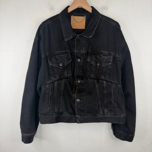Balenciaga Black Swing Denim Jacket