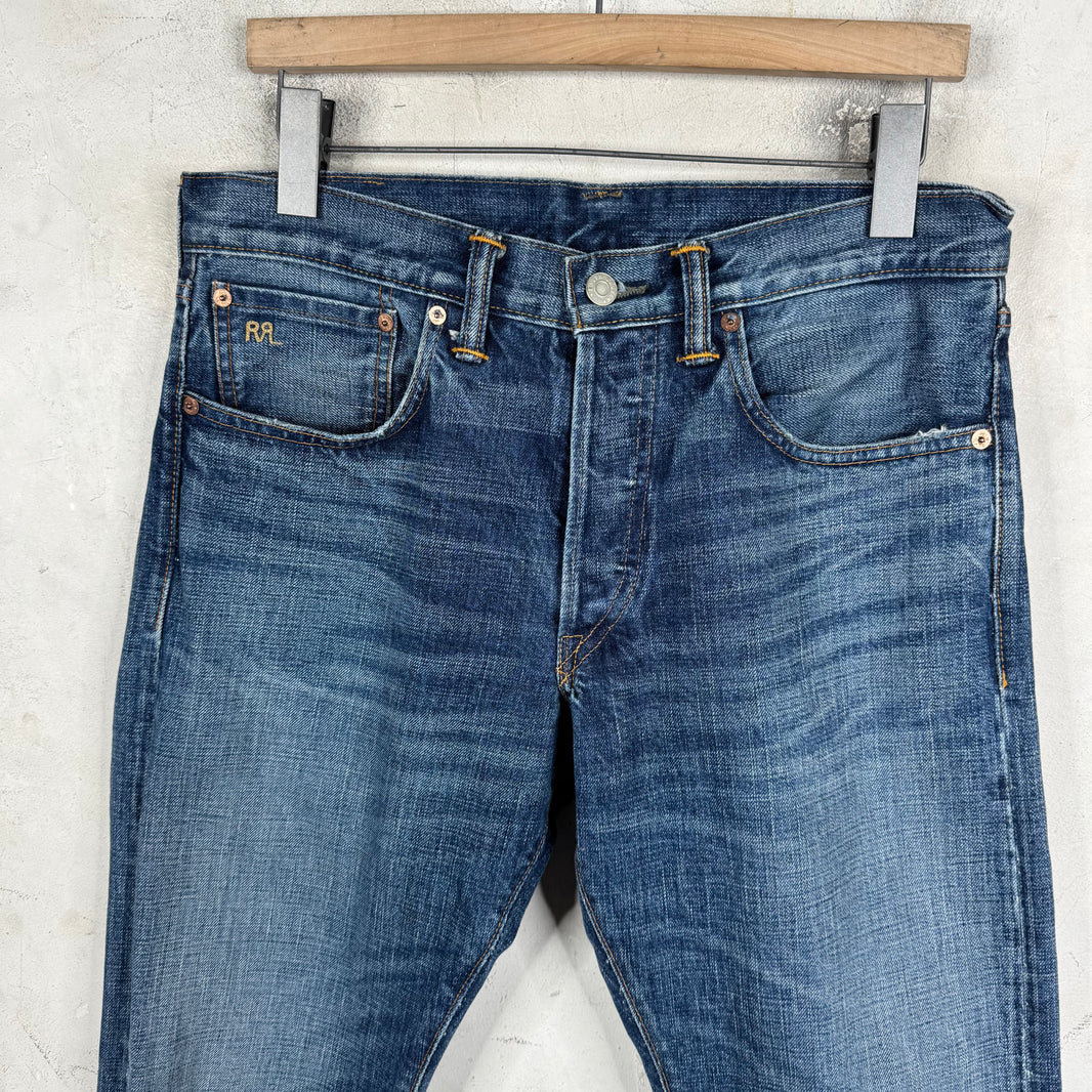 RRL Medium Wash Straight Legged Jeans