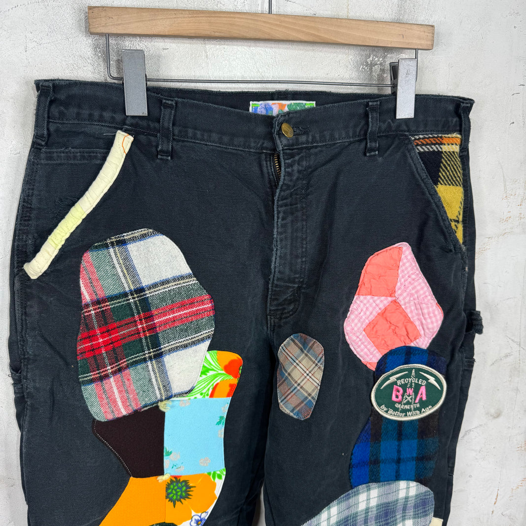 Better With Age Patchwork Carpenter Pants