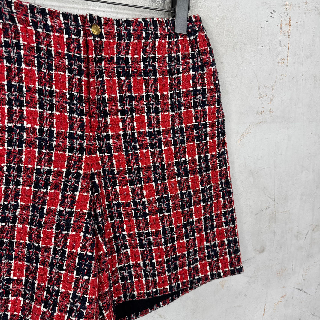 Gucci Tweed Plaid Shorts