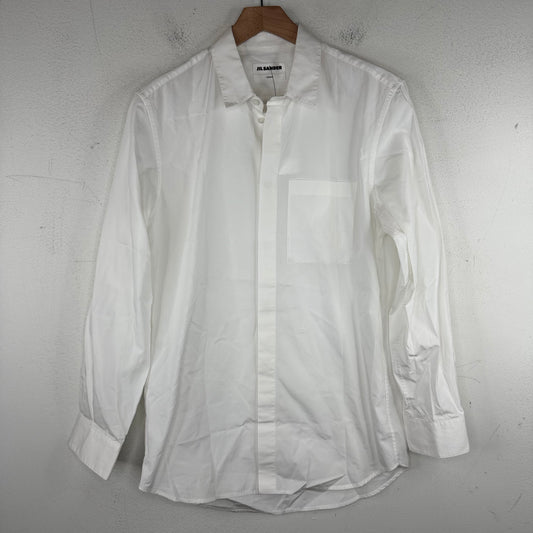 Jil Sander White Pocket Button Up LS Shirt