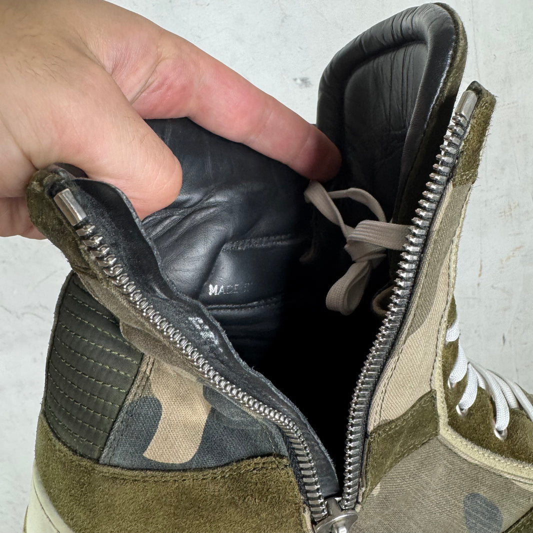Balmain Camo High Top Sneakers