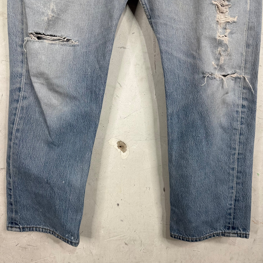Vintage Levis 501xx Medium Wash Ripped Jeans
