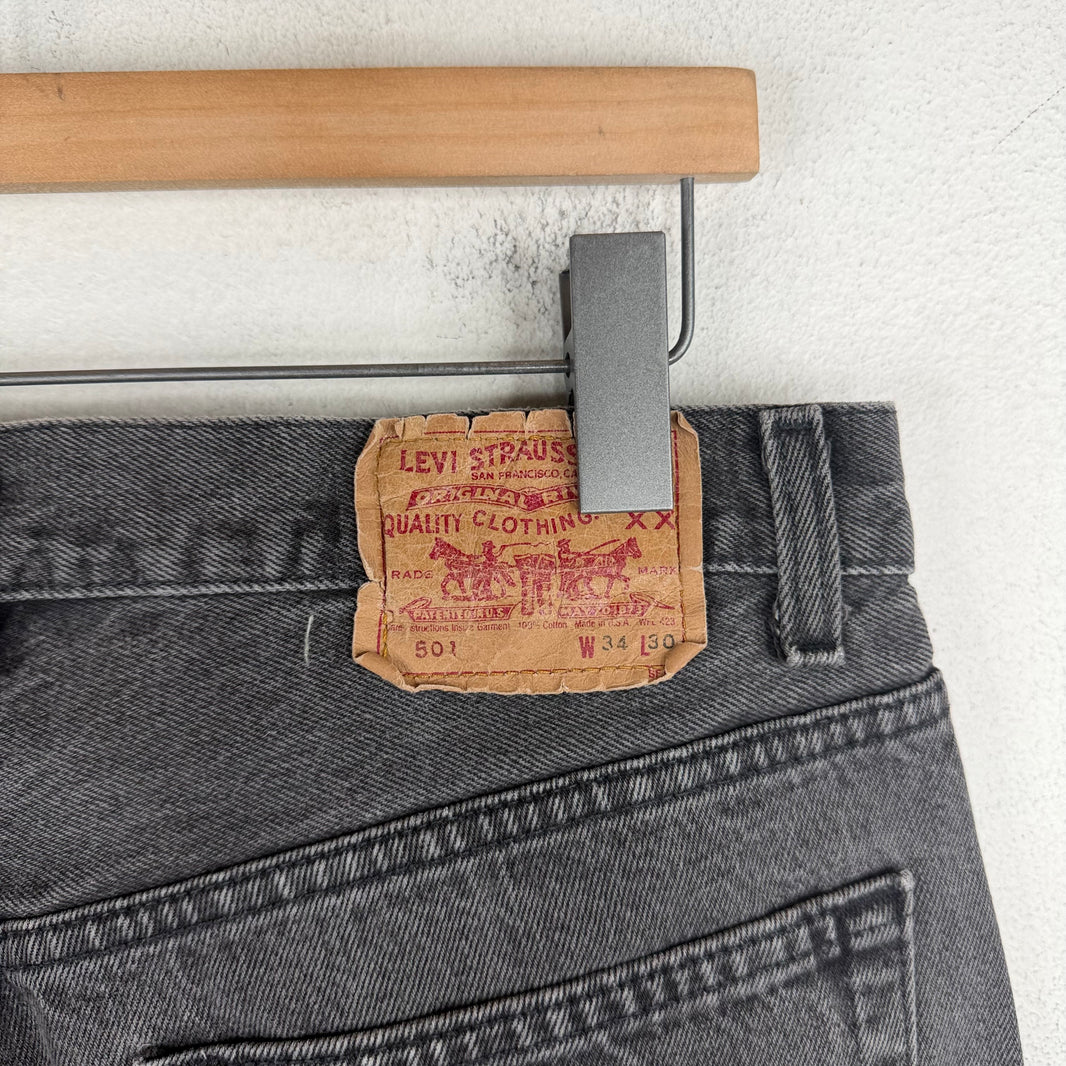 Vintage Levi's 501 Black Jeans
