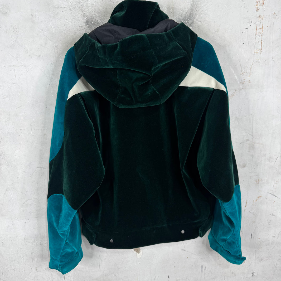 Louis Vuitton Velvet Hooded Trucker Jacket