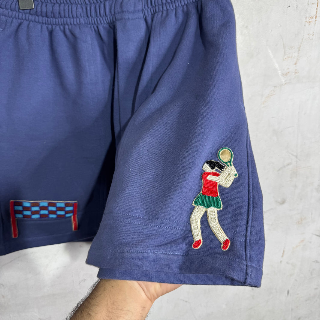 Bode Tennis Beaded Sweatshorts