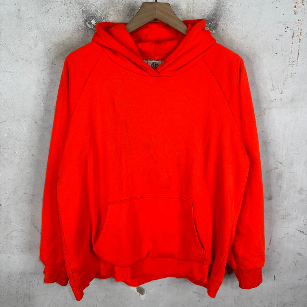 Chrome Hearts Orange Thermal Horseshoe Pullover Hoodie