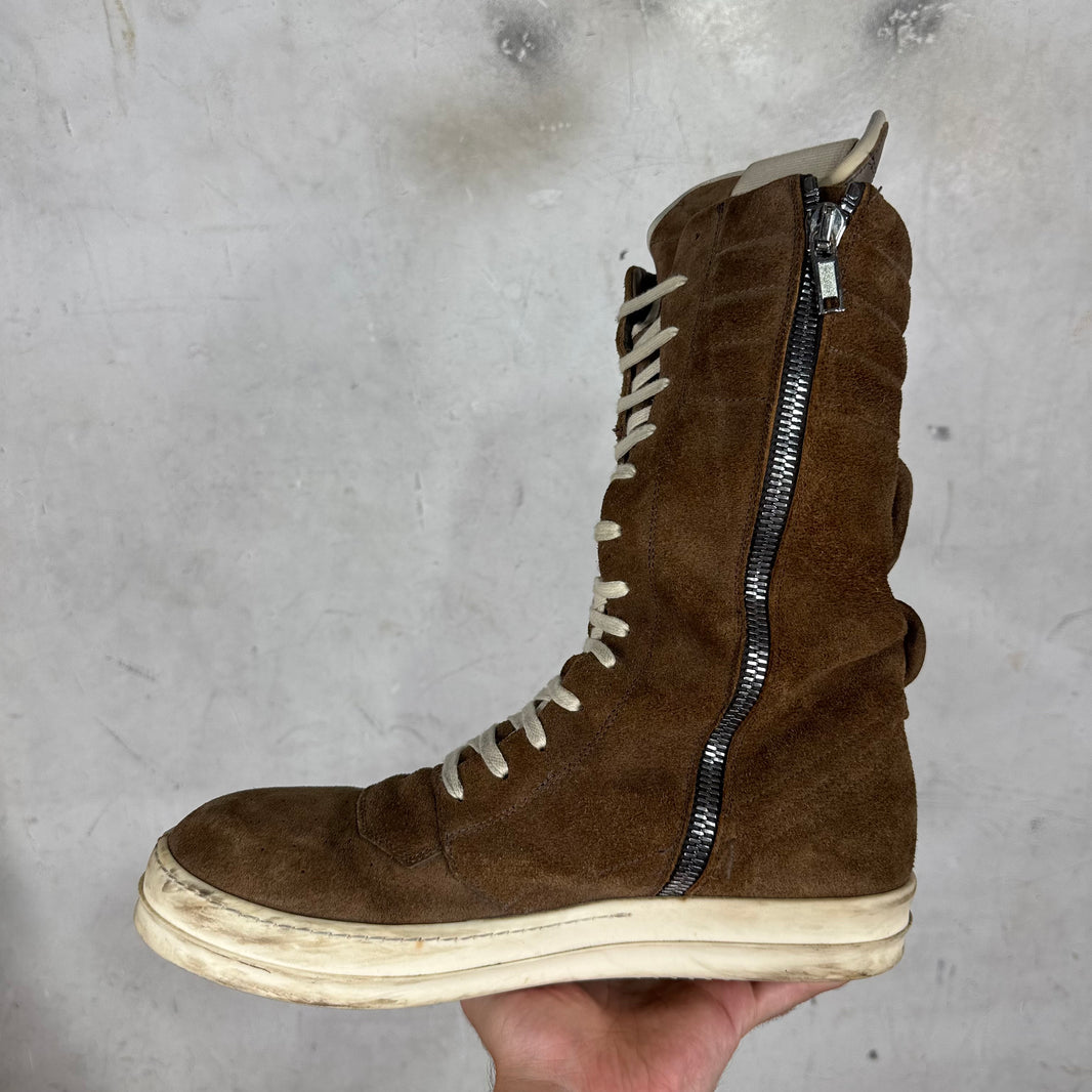 Rick Owens Brown Suede CargoBaskets