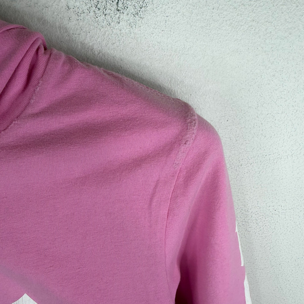 Balenciaga No Logo Pink Zip-Up Hoodie