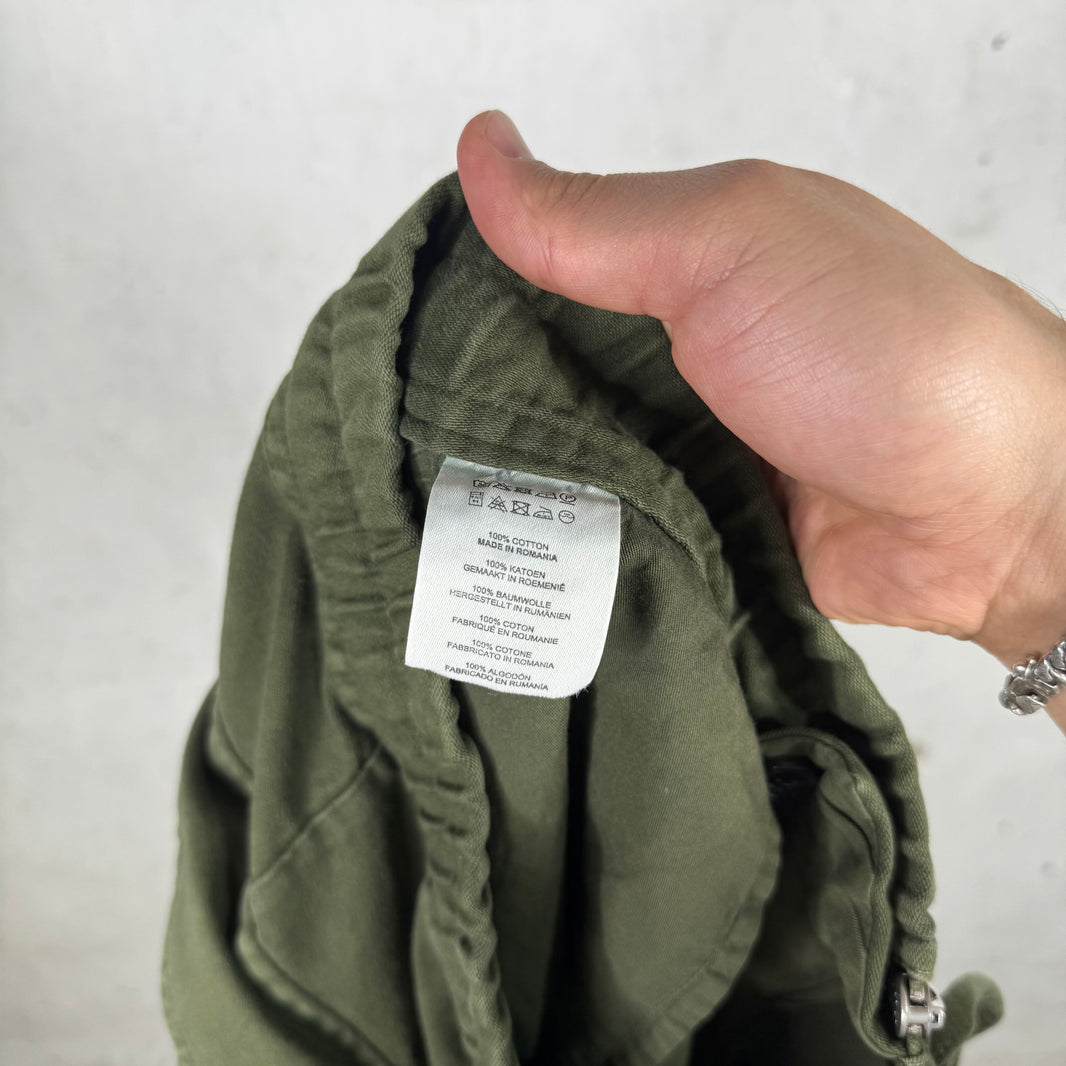 Dries Van Noten Olive Bondage Zippered Cargo